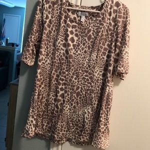 Cheeta Print Blouse
